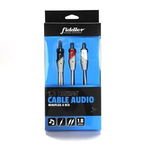 Cable Audio Y Mini Jack (3.5mm) A Rca 1.8mts Fiddler